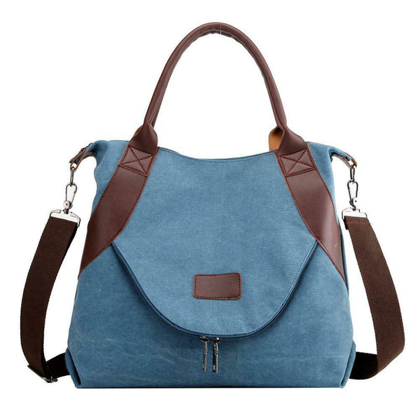 Women Large Totes Shopping Bag Handbag Shoulder Messenger Bags (Lake Blue) A#S