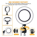 LED Selfie Ring Light Dimmable Camera Phone Video Photo Lighting w/ Tripod A