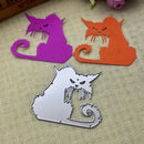 Angry cat Metal Cutting Dies For DIY Scrapbooking Album Embossing Paper Cards JR