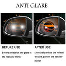 Car Rearview Mirror Anti Fog Membrane Rainproof Window Clear Film with Kit