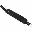 Fashion Punk Rivet Stud Fashion Unisex Leather Belt Bangle Bracelet (Black)