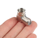 Aluminium Alloy Right Angle TV Aerial Antenna Plug Connector Adapter