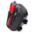Portable Waterproof Bicycle Rear Seat Saddle Bag with Water Bottle Pocket