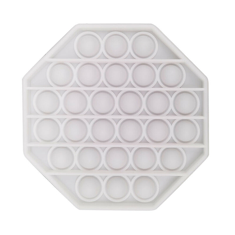 Autism Push Bubble Sensory Toys Relief Stress Squeeze Toys (White)