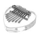 Crystal 8 Key  Kalimba Acrylic Clear Thumb Piano Gift For Beginner