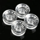 4Pcs Transparent Acrylic Speed Knob Volume Tone Control for Electric Guitar