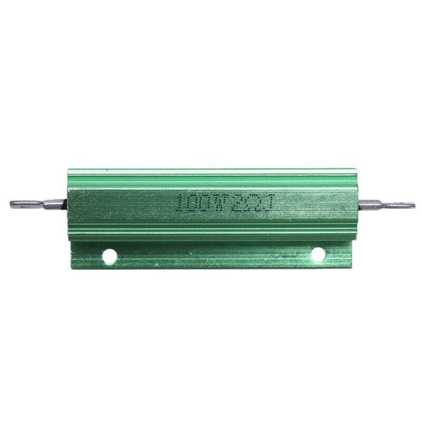 Chassis Mounted 100W 2 Ohm 5% Aluminum Case Wirewound Resistor Green P2R1