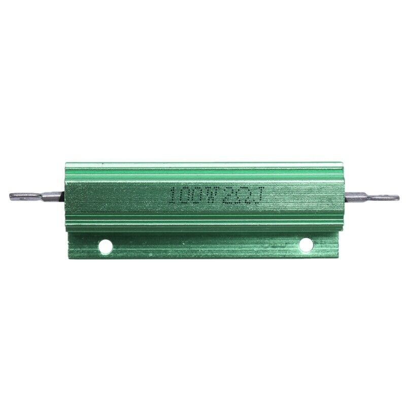 Chassis Mounted 100W 2 Ohm 5% Aluminum Case Wirewound Resistor Green P2R1