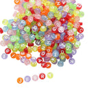 100PCS Jewelry Beads Cube Making Random Alphabet Loose Spacer Letter DIY Acrylic