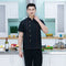 Unisex Denim Chef Jacket Coat Short Sleeves Shirt Kitchen Uniform Blue M