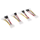 4-Pin 4-Way Splitter Power Cable Extension Cable