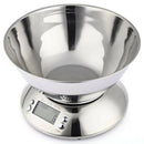 1X(Stainless Steel Kitchen Scale 5kg/1g Electronic Scale Kitchen Food Balan