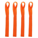 4pcs Soft Loop Tie-Down Straps for ATV Trailer Motorcycle Towing Hauling