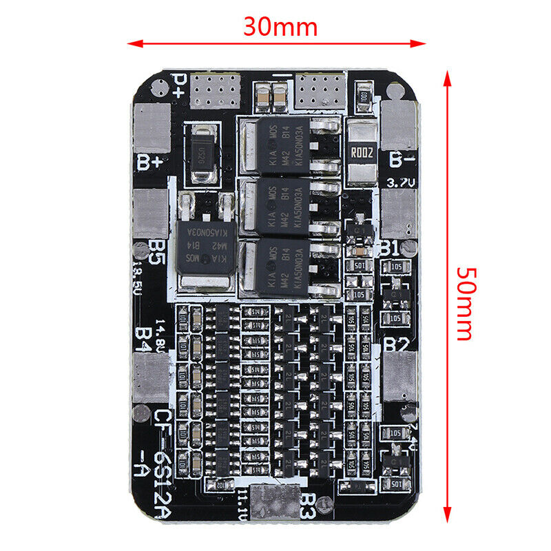 6S 15A 24V PCB BMS Protection Board For 6 Pack 18650 Li-ion Battery Cell Mo Nw