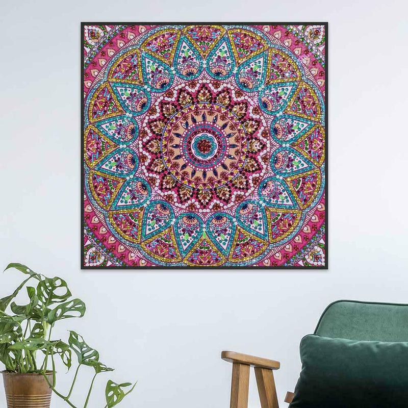 5D DIY Special Shaped Diamond Painting Color Flower Cross Stitch Embroidery