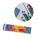 12pc Wooden Rainbow Pencil Environmental Protection Pencil School Stationary