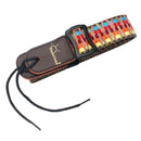 Nylon Guitar Strap with Leather Ends for Guitar Ukulele Mandolin Banjo