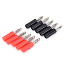 10pcs/lot 4mm nickel plated banana plug banana connector plugsã€NME