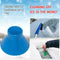 Cone Shaped Magic Car Windows Snow Remover Shovel Ice Scraper (7.5cm Blue)