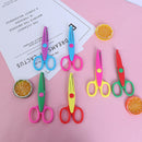 6PCS Zig Zag handmade handicraft album scissor for creative diary school pap Hn