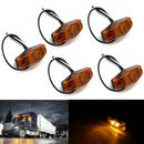10PCS LED Red/Amber Side Fender Marker Lamp 2.5" Clearance Truck Trailer Lamp