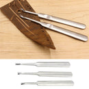 3x Leather Leathercraft Tool Stitching U+V Shaped Groover Skiving Edge Beveler