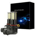 2Pcs 9006 LED Fog Light Bulbs DRL 3200 Lumens Super Bright 84-SMD 12V 24V 9