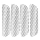 4pcs Open Car Door Stickers Warning Mark Reflective Strips Tapes (White) A