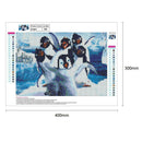 5D DIY Full Drill Diamond Painting Cartoon Penguin Cross Stitch Embroidery
