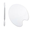 2 PRO Nail Art Painting Tool Set Color Mixed Palette+Spatula Stainless Steel