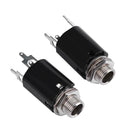 2pcs Guitar Endpin Jack 6.35mm Input for Electric Guitar Bass Output Parts A