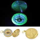 Outdoor Camping/Hiking Navigation Compass Brass Pocket Watch Style Ring Keychain