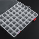 48-Compartment Transparent PP Plastic Fishing Lure Storage Box Container
