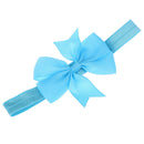 10pcs Elastic Baby Headdress Kids Hair Band Girls Bow Newborn Headband Random
