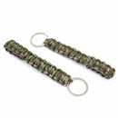 2x Paracord Strap Rope Keyring Keychain Key Chain Ring Key Fob Survival Tool