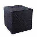 BLACK Square Foldable Fabric Storage Box Collapsible Home Clothes Organizer Cube