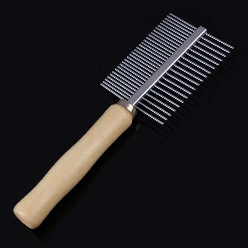 Stainless Steel Pet Dog Cat Hair Fur Double-sided Brush Comb Grooming Pet Gift