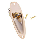 Golden Guitar Jack Plate with Boat Style Jack Jackplate Screws for   ST