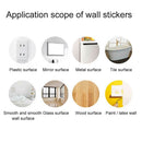 Mural Art Home Decoration Waterproof Orchids Pattern Removable PVC Wall Stickers