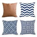 Geometric Design Wave Pattern Short Plush Square Home Decorative Pillow And
