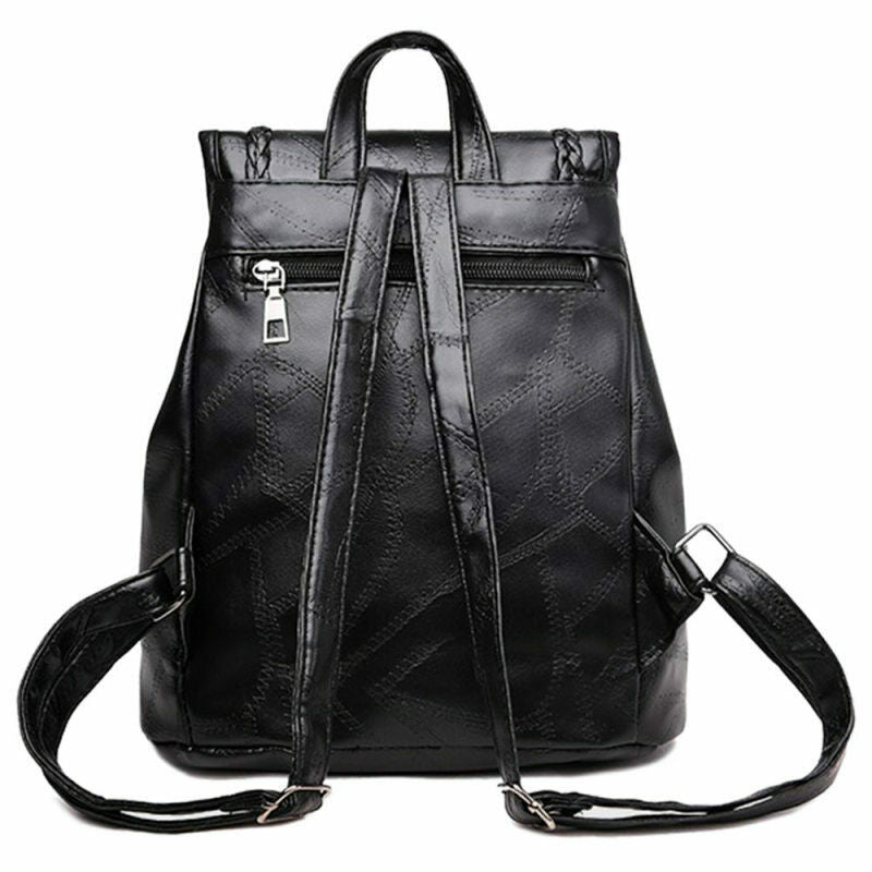 Women & Girl Tassel Shoulder Bag Faux Leather Backpack Travel Backpack Bag VJF