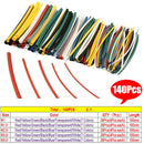 140Pcs 2:1 Heat Shrink Tubing For Electrical Cable Sleeve Insulation Car Tube