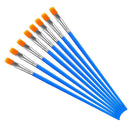 Paint Brushes Set 50 Pcs Kids Nylon Flat Hair Small Oil Watercolor Artist P