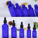 50ML Blue Glass Bottles Eye Dropper For Essential Oil Aromatherapy 1PC Pr k S6E3