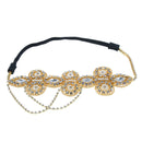 2x Tassel 20s Crystal Rhinestone Fascinator Headpiece Headband Bridal