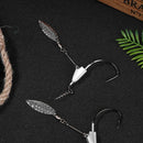 2pcs Lead Jig Head Fish Hook for Soft Fishing Bait Spinner Fishing Tackle
