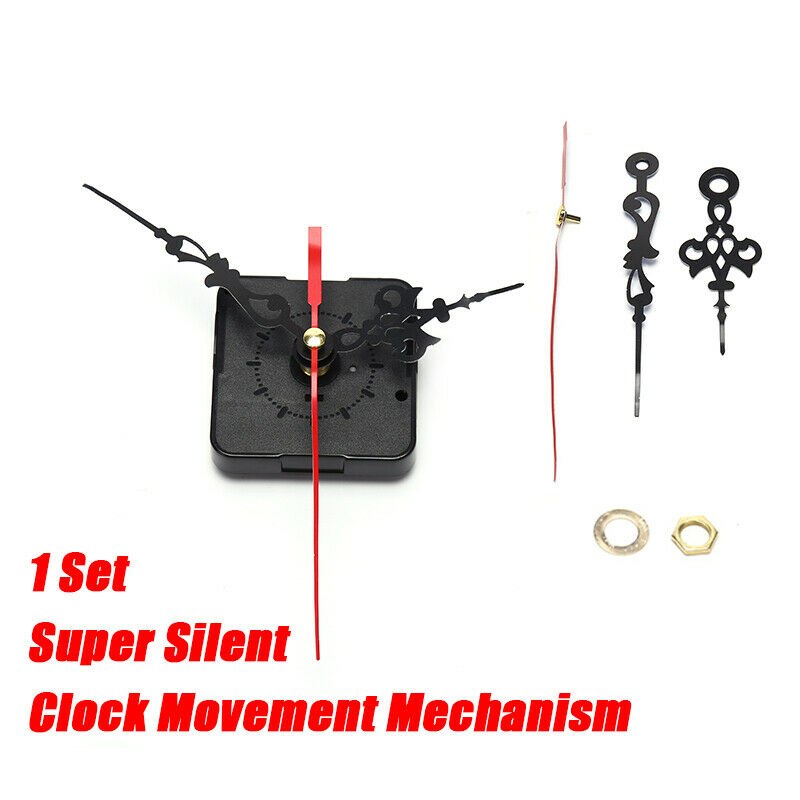 1 Set Silent Large Wall Clock Quartz Clock Movement Mechanism DIY Repair Par Hn