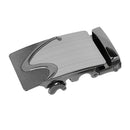 2Pack Men Automatic Sliding Click Buckle, Ratchet Leather Belt Buckle