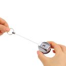 Retractable Pull Keychain Holder Reel Recoil Key Ring Belt Clip NEW BEST Z5N TO