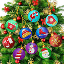 10pcs DIY Diamond Painting Special Shape Christmas Tree Pendants Decoration